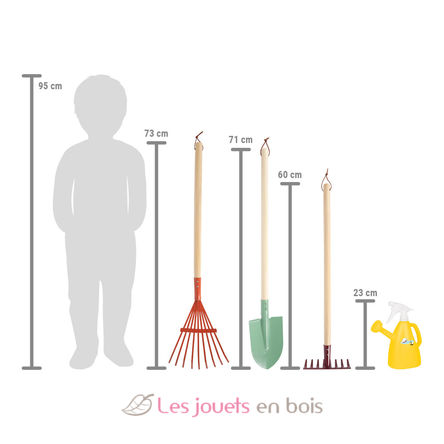 Outils de jardinage avec arrosoir Tiny Garden LE12663 Small Foot company 2
