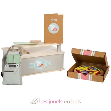 Ensemble de pizzeria en bois LE12696 Small Foot company 3