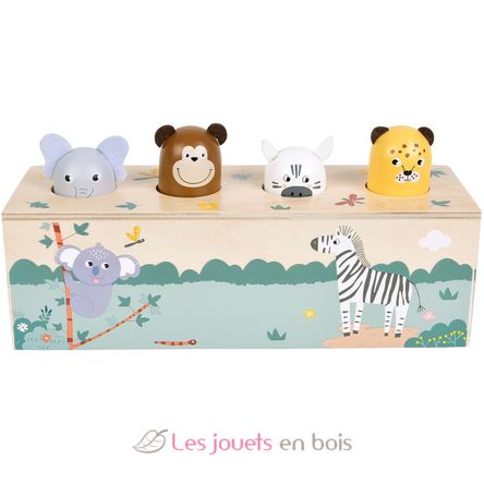 Jeu à pression avec cris des animaux Safari LE12757 Small Foot company 2