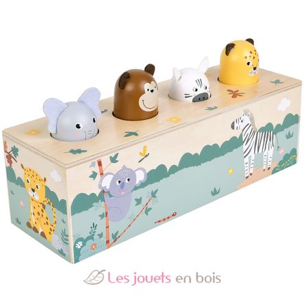 Jeu à pression avec cris des animaux Safari LE12757 Small Foot company 4
