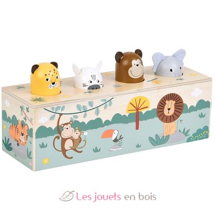 Jeu à pression avec cris des animaux Safari LE12757 Small Foot company 1