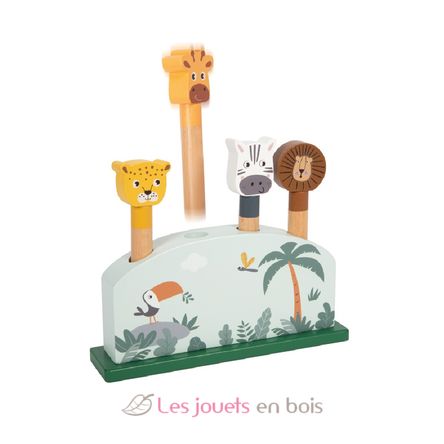 Pop-up animaux sauteurs Safari LE12758 Small Foot company 2