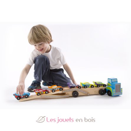 Porte-voitures de course géant MD12759 Melissa & Doug 4