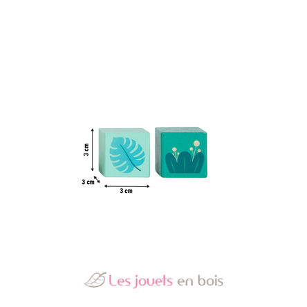 Blocs de construction en bois Jungle Friends LE12768 Small Foot company 7