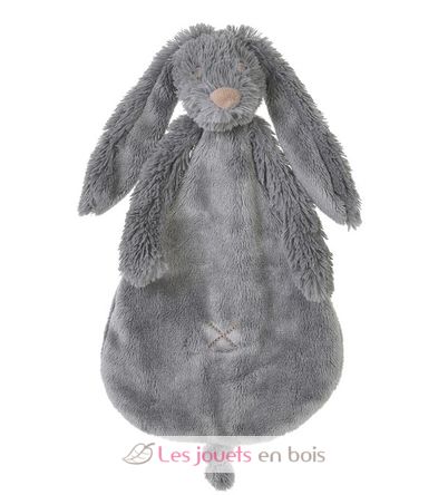 Doudou Lapin Richie gris 25 cm HH132382 Happy Horse 1