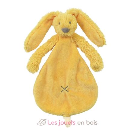 Doudou Lapin Richie jaune 25 cm HH132642 Happy Horse 1