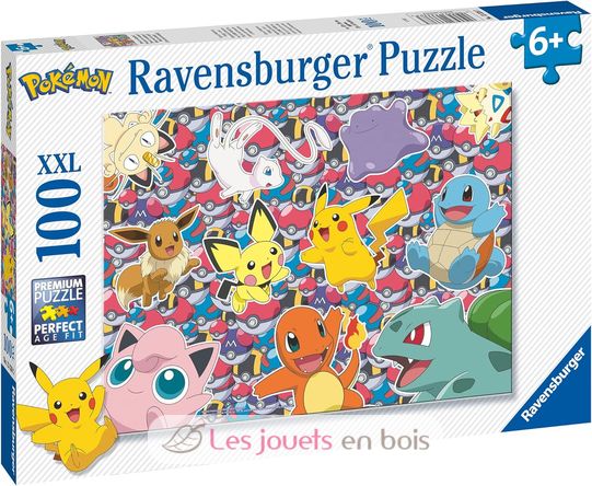 Puzzle Prêt pour la bataille Pokémon 100 pcs XXL RAV-13338 Ravensburger 2