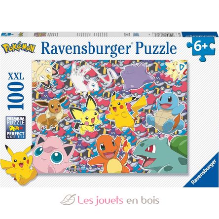 Puzzle Prêt pour la bataille Pokémon 100 pcs XXL RAV-13338 Ravensburger 1