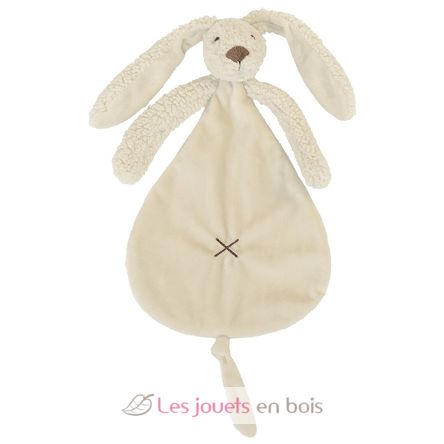 Doudou Lapin Richie recyclé beige 25 cm HH134012 Happy Horse 1