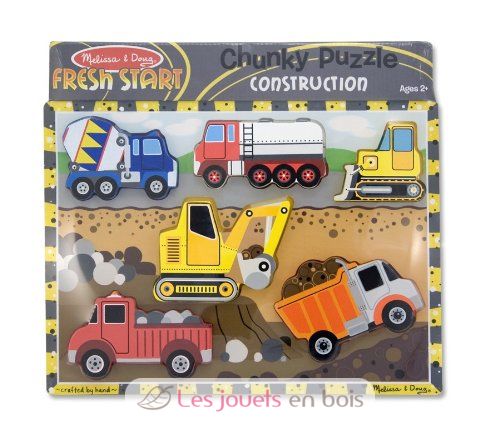 Puzzle Engins de construction MD-13726 Melissa & Doug 2