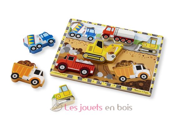 Puzzle Engins de construction MD-13726 Melissa & Doug 3