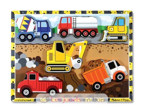 Puzzle Engins de construction MD-13726 Melissa & Doug 1