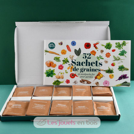 Coffret 52 sachets de graines à semer RC-PF140937 Radis et Capucine 4