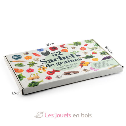 Coffret 52 sachets de graines à semer RC-PF140937 Radis et Capucine 6