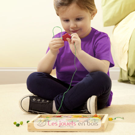 Ensemble de perles en bois Flower Power MD14178 Melissa & Doug 3