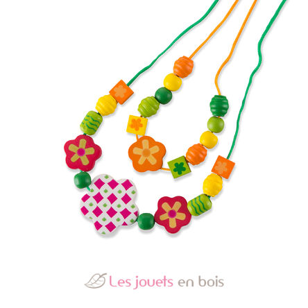 Ensemble de perles en bois Flower Power MD14178 Melissa & Doug 4