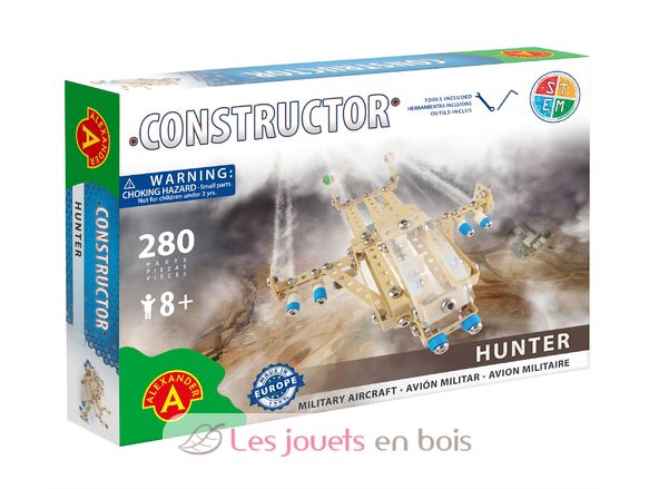 Constructor Hunter - Avion militaire AT-1431 Alexander Toys 1