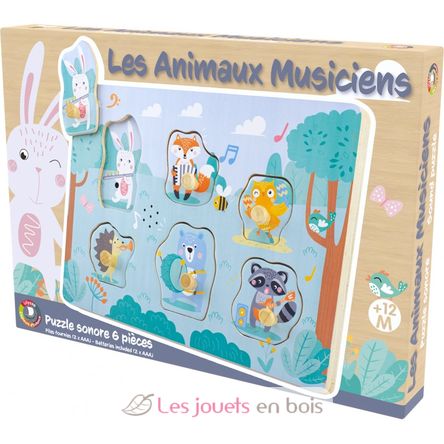 Puzzle sonore Les animaux musiciens UL1547 Ulysse 3