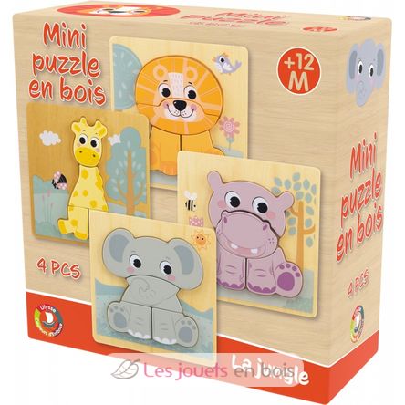 Puzzle enfant en bois à encastrement Véhicules 7 pièces - La Magie