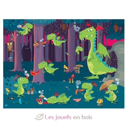 Puzzle La forêt des dragons SJ-1152 Sassi Junior 2