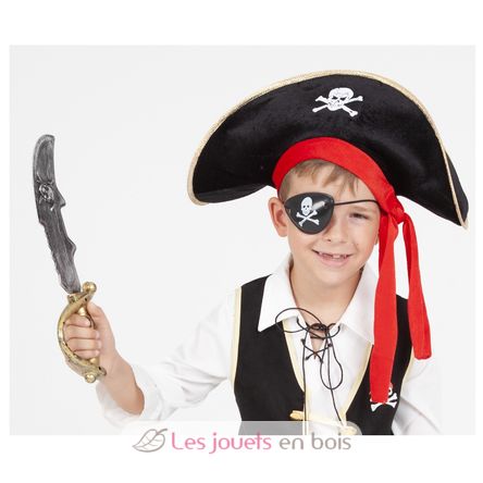 Top et accessoires Pirate 5-8 ans R159896 Rubies 2
