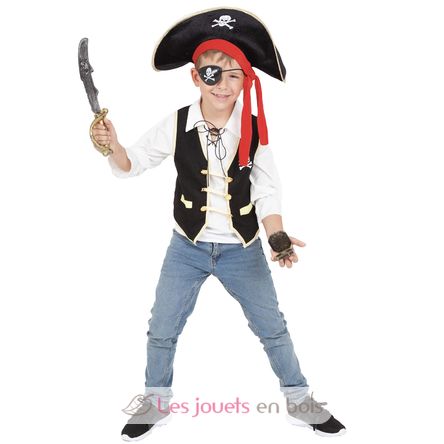 Top et accessoires Pirate 5-8 ans R159896 Rubies 1