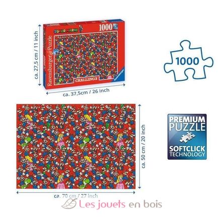 Challenge Puzzle Super Mario 1000 Pcs RAV-16525 Ravensburger 5