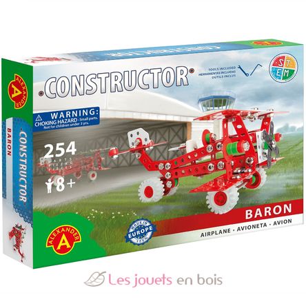 Constructor Baron - Avion rétro AT-1655 Alexander Toys 2