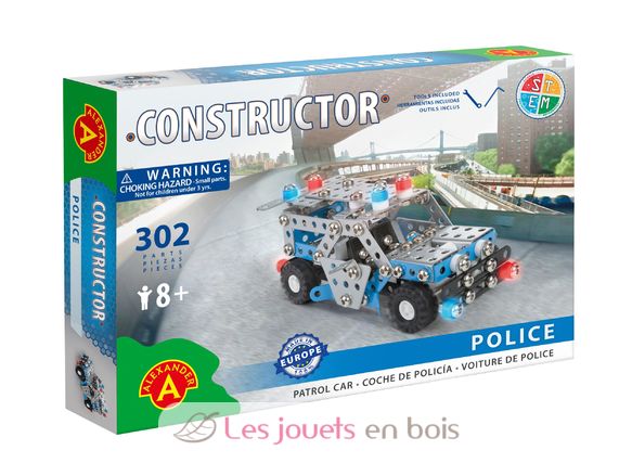 Constructor Police Patrol - Voiture de Police AT-1657 Alexander Toys 1