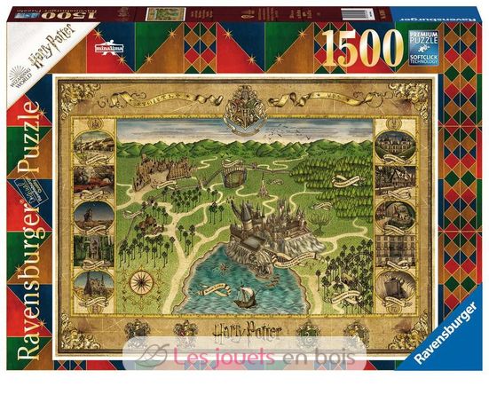Puzzle La carte de Poudlard 1500 pcs RAV165995 Ravensburger 1