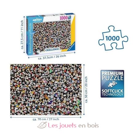 Challenge Puzzle Mickey Mouse 1000 Pcs RAV-16744 Ravensburger 3