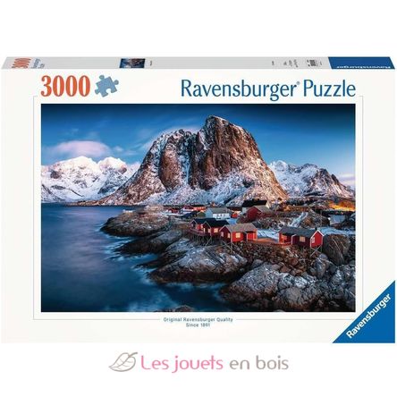 Puzzle Hamnoy Iles Lofoten 3000 pcs RAV17081 Ravensburger 1