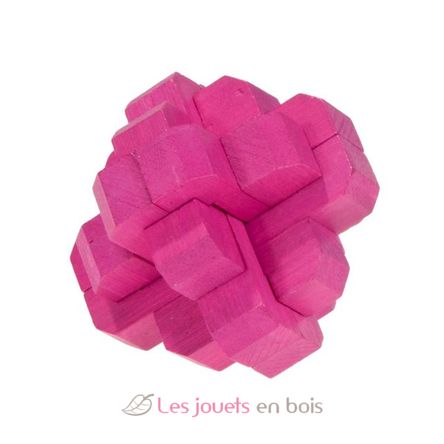 Casse-tête bambou Le nœud rond magenta RG-17187 Fridolin 1