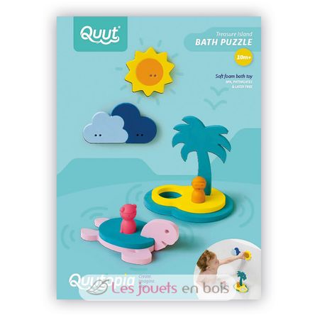 Puzzle de bain - L'île aux trésors QU-171942 Quut 3