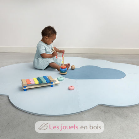 Grand tapis de jeu nuage bleu QU172161 Quut 6