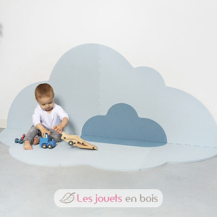 Grand tapis de jeu nuage bleu QU172161 Quut 9