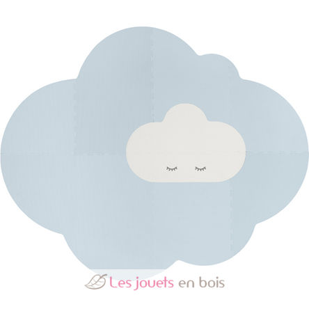 Grand tapis de jeu nuage bleu QU172161 Quut 1