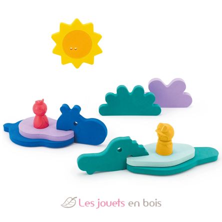 Puzzle de bain - Dans la jungle QU-173755 Quut 1