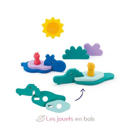 Puzzle de bain - Dans la jungle QU-173755 Quut 2