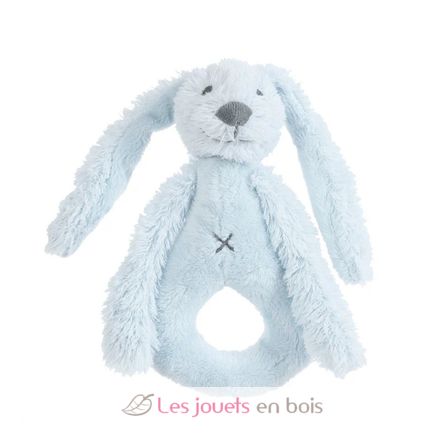 Hochet Lapin Richie bleu HH-17673 Happy Horse 1