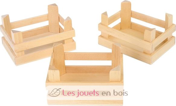 Lot de 3 petites caisses en bois LE-1808 Small foot company 1