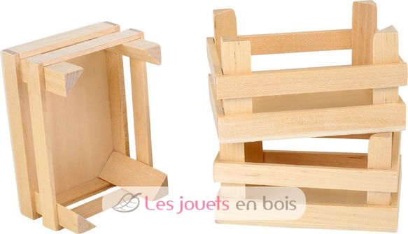 Lot de 3 petites caisses en bois LE-1808 Small foot company 2