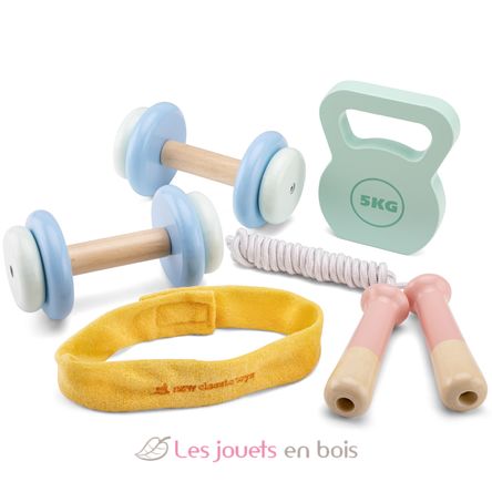 Set de fitness en bois NCT18295 New Classic Toys 2