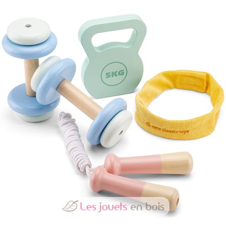 Set de fitness en bois NCT18295 New Classic Toys 1