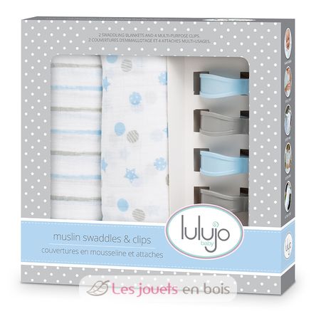 Pack de 2 maxi langes + clips LLJ-121-009-003 Lulujo 1