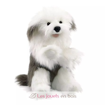 Marionnette à main Chien Bobtail FO-2029 Folkmanis 1