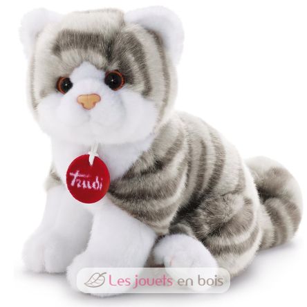 Peluche chat tigré gris 20 cm TRU-20851 Trudi 1
