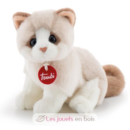 Peluche chat blanc beige 20 cm TRU-20872 Trudi 1