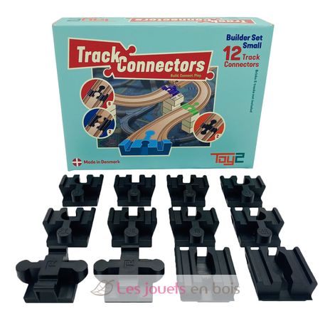 Builder Set Small - 12 connecteurs de rails Toy2-21001 Toy2 1