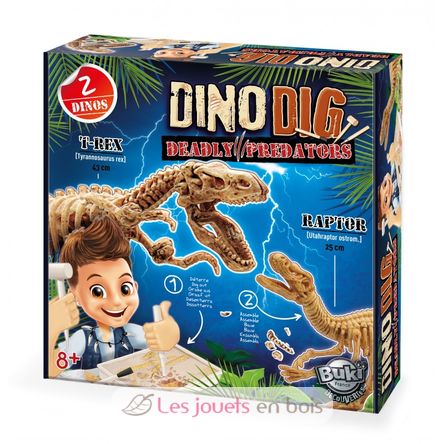 Dino Dig T-Rex et Raptor BUK2139 Buki France 1